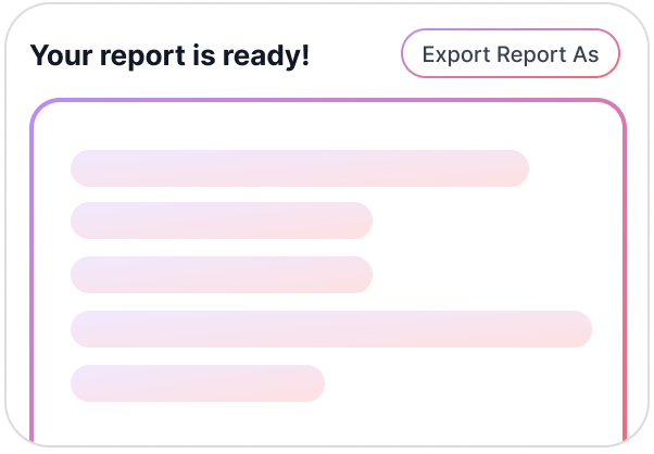 Your report is ready